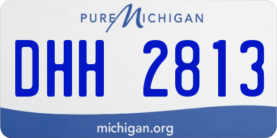 MI license plate DHH2813