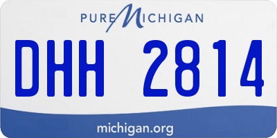 MI license plate DHH2814