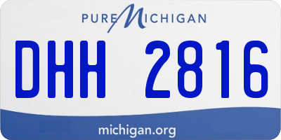 MI license plate DHH2816