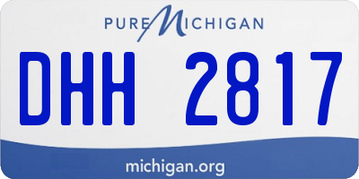 MI license plate DHH2817