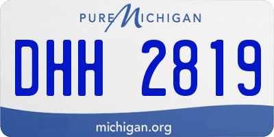 MI license plate DHH2819