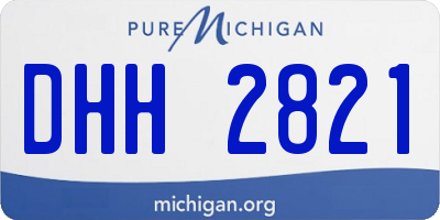 MI license plate DHH2821