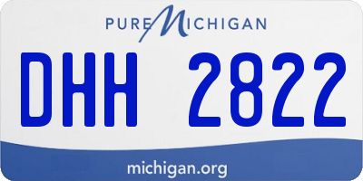 MI license plate DHH2822