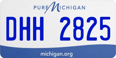 MI license plate DHH2825