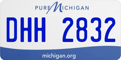 MI license plate DHH2832