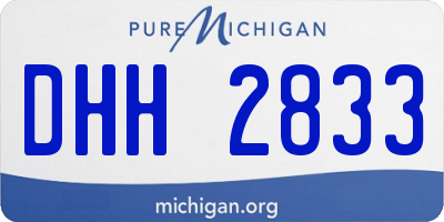 MI license plate DHH2833