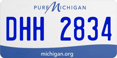 MI license plate DHH2834
