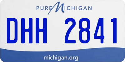 MI license plate DHH2841