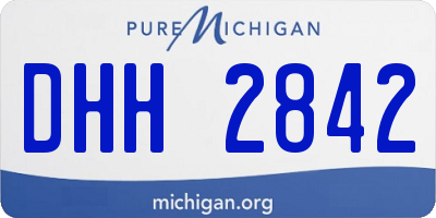 MI license plate DHH2842
