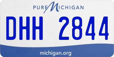 MI license plate DHH2844