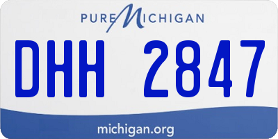MI license plate DHH2847