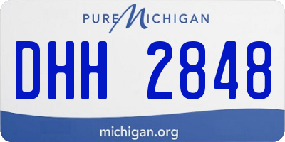 MI license plate DHH2848