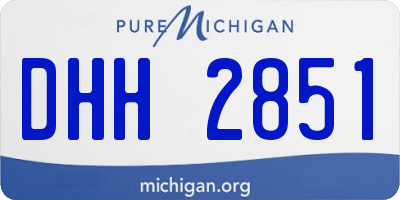 MI license plate DHH2851