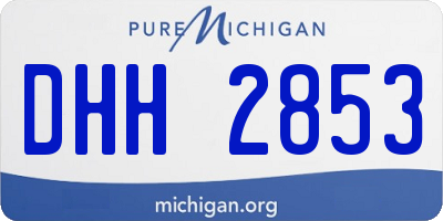 MI license plate DHH2853