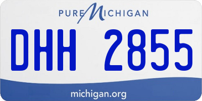 MI license plate DHH2855