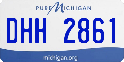 MI license plate DHH2861