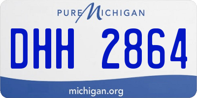 MI license plate DHH2864