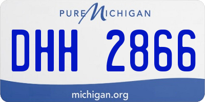 MI license plate DHH2866