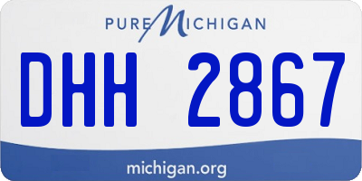 MI license plate DHH2867