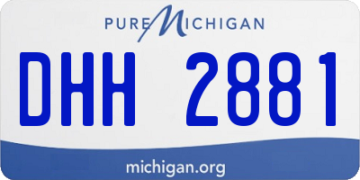 MI license plate DHH2881