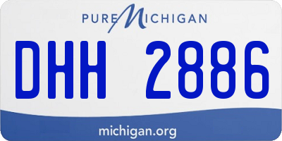 MI license plate DHH2886