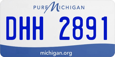 MI license plate DHH2891