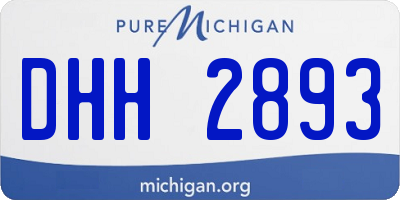 MI license plate DHH2893
