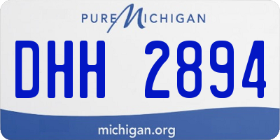 MI license plate DHH2894