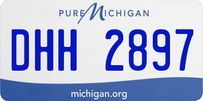 MI license plate DHH2897