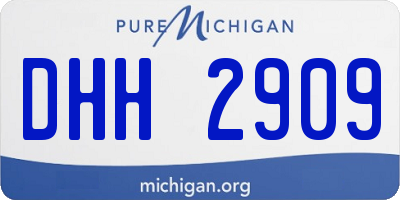 MI license plate DHH2909