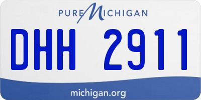 MI license plate DHH2911
