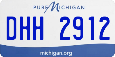 MI license plate DHH2912