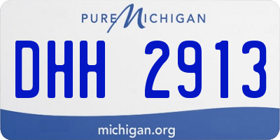 MI license plate DHH2913