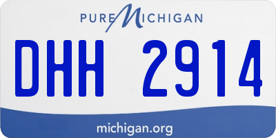MI license plate DHH2914