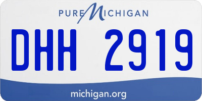 MI license plate DHH2919