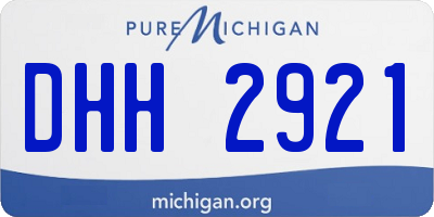MI license plate DHH2921