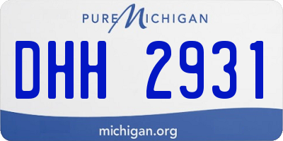 MI license plate DHH2931