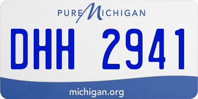 MI license plate DHH2941