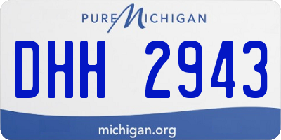 MI license plate DHH2943