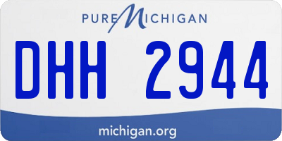 MI license plate DHH2944