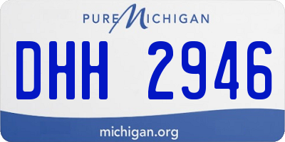 MI license plate DHH2946