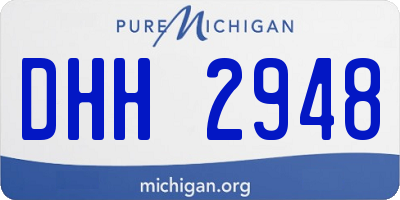 MI license plate DHH2948