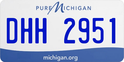 MI license plate DHH2951