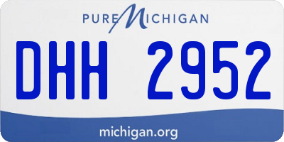 MI license plate DHH2952