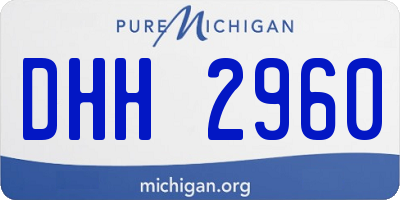 MI license plate DHH2960