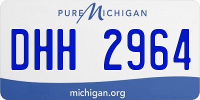 MI license plate DHH2964