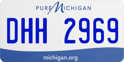 MI license plate DHH2969
