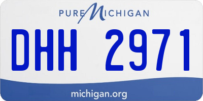 MI license plate DHH2971