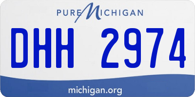 MI license plate DHH2974