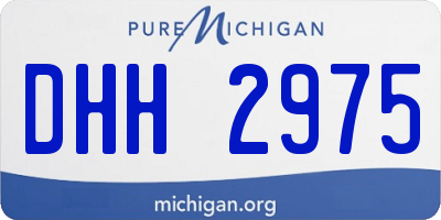 MI license plate DHH2975